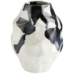 Mod Vase in Black and White