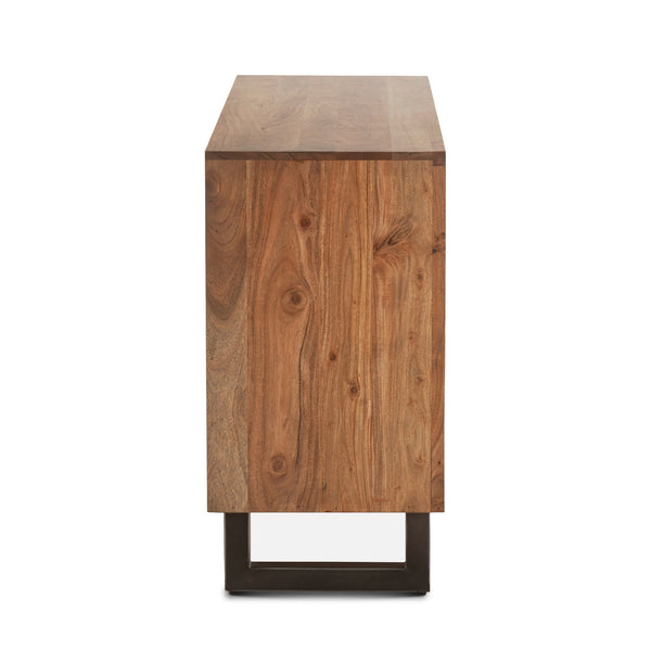 Aspen 58" Six  Drawer Dresser, Smoked Acacia