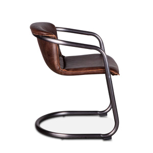 Portofino Leather Dining Chair Geisha Brown