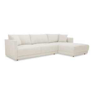 Moe's Bryn Sectional Right Oyster in Beige