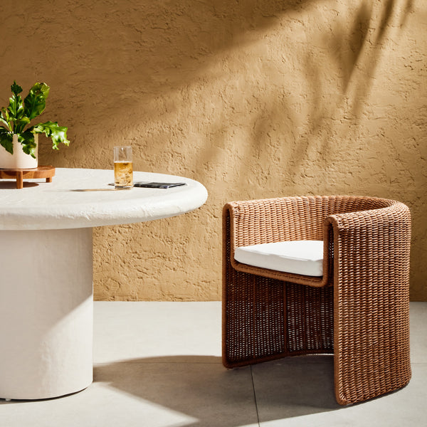 Tucson Outdoor Dining Armchair In Natural