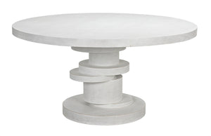 Hugo Dining Table 60",  White Wash