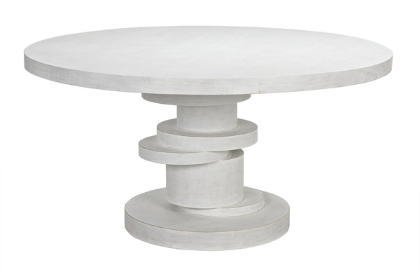 Hugo Dining Table 60",  White Wash