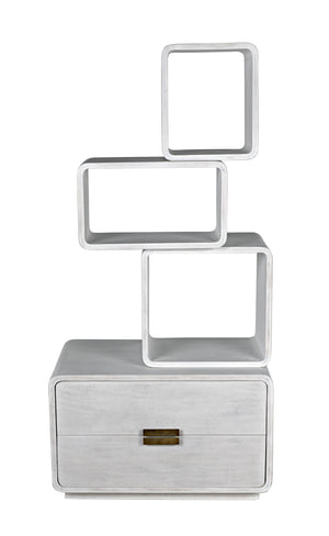 Belini Bookcase, White Wash