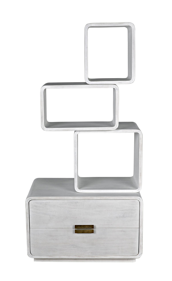 Belini Bookcase, White Wash