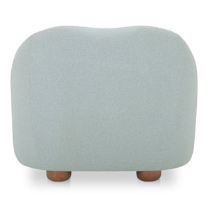 Moe's Bria Accent Chair Light Blue with Brown Feet