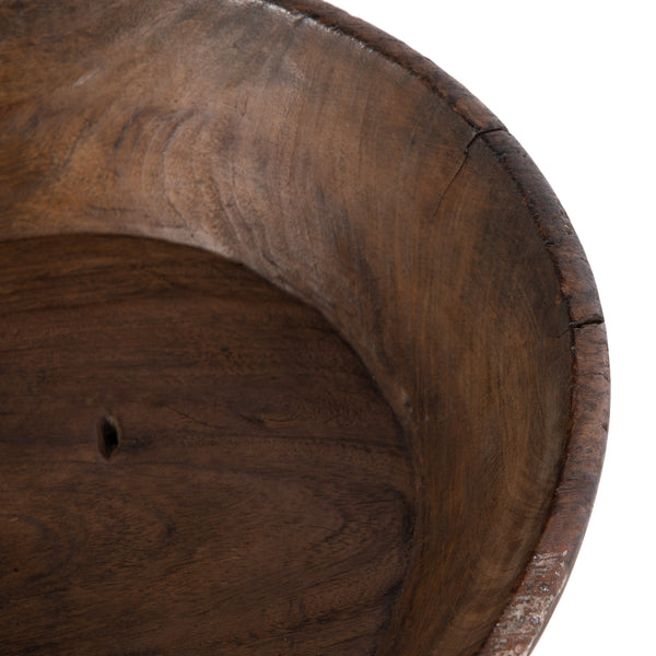Found Wooden Bowl In Reclaimed Natural