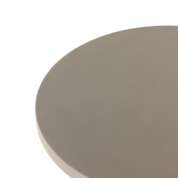 Huron Outdoor End Table In Textured Flint