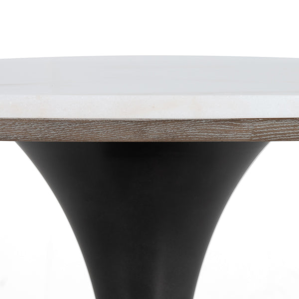 Powell Bistro Table In 42" In White Marble
