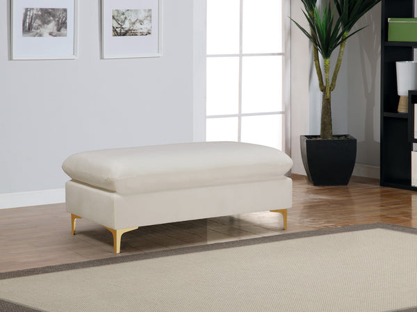 Lucy Ottoman In Cream Velvet