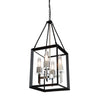 Vineyard AC10064BC Chandelier in Black & Chrome