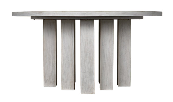 Resistance Dining Table, White Wash