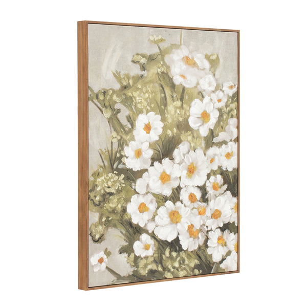 Wildflowers Framed Painting in Multicolor