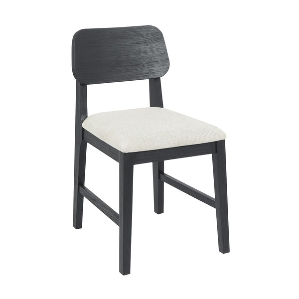 Deaven Upholstered Dining Chair Set of 2 - Black