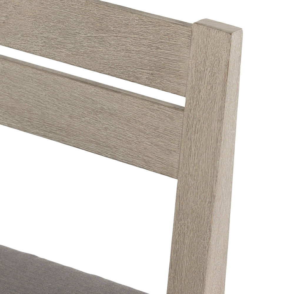 Waller Outdoor Dining Chair In Grey/Chrcl