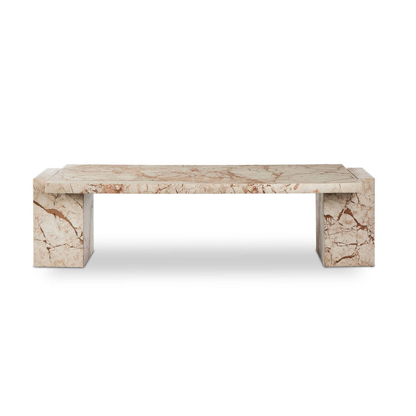 Romano Coffee Table In Desert Taupe Marble