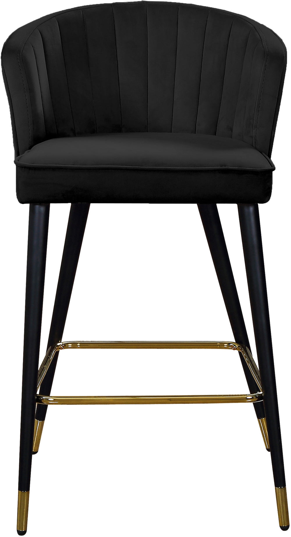 Maxine Stool In Black Velvet