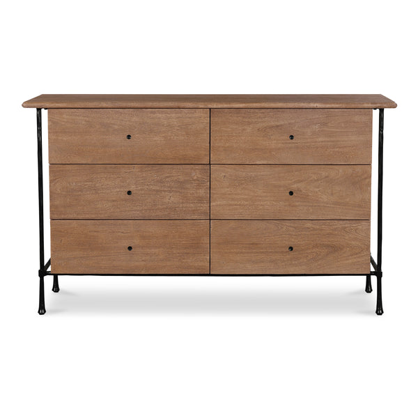 Moe's Rene 6-Drawer Dresser in Brown