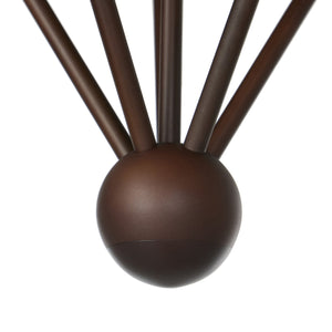 Ludwig Chandelier In Rust-Frosted Glass-Black Cord