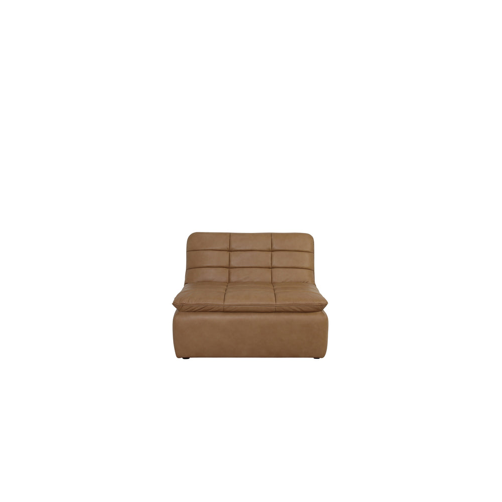 Moe's Lino Slipper Chair Tan Leather