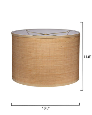 Drum Raffia Shade, Classic