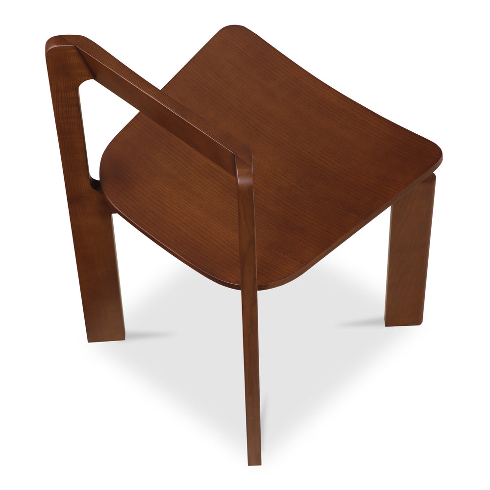 Moe's Daifuku Dining Chair Set of 2 in Brown