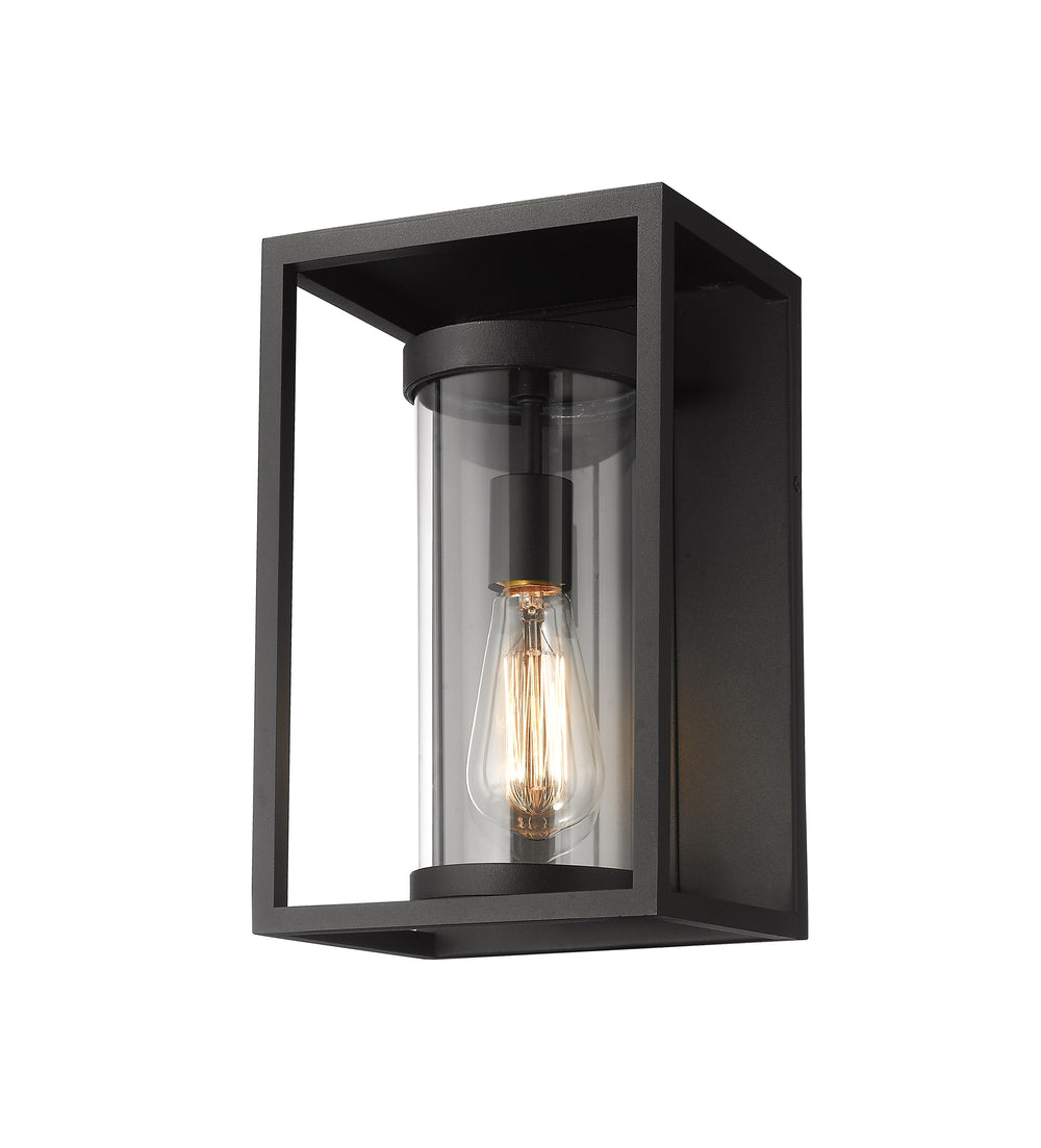 Dunbroch 1 Light Outdoor Wall Sconce in Black Finish
