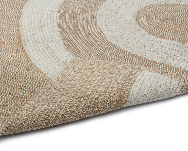 DERBY HAND-WOVEN RUG - SAND / CREAM - 10' X 14'