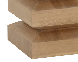 CORMAC END TABLE - RUSTIC OAK