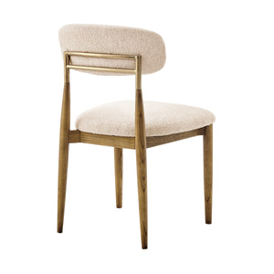 Verna Boucle Dining Side Chair, Palladian Beige
