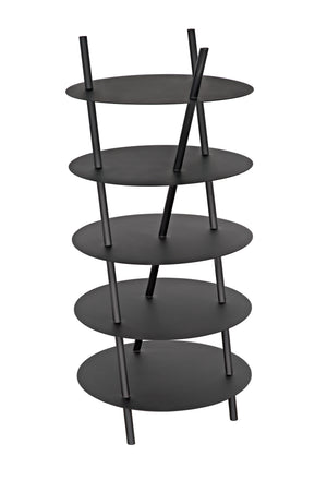 Gautama Industrial Steel Shelf in Matte Black