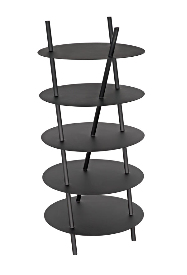 Gautama Industrial Steel Shelf in Matte Black