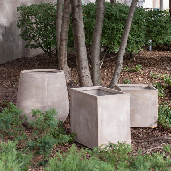 Urbano Square Fiber Clay Set/2 Planters