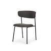 Corey Dining Chair w/ Gray Fabric & Matte Black Metal