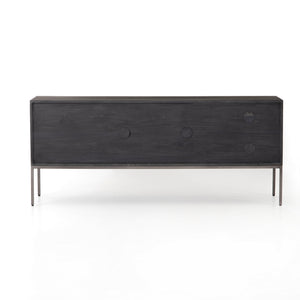Trey Media Console in Black Wash Poplar