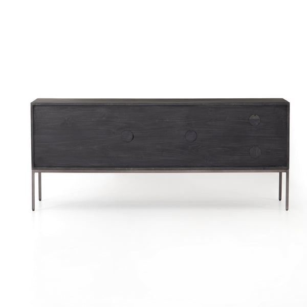 Trey Media Console in Black Wash Poplar