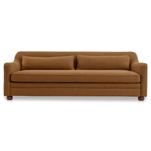 Moe's Amira Sofa with High Back in Rust