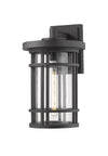 Jordan 1 Light Outdoor Wall Sconce in Black Finish