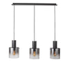 Henley AC11522SM Pendant in Satin Black & Smoke Glass