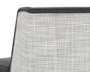 JOPLIN BARSTOOL - CANTINA BLACK / VERA WHITE PEPPER