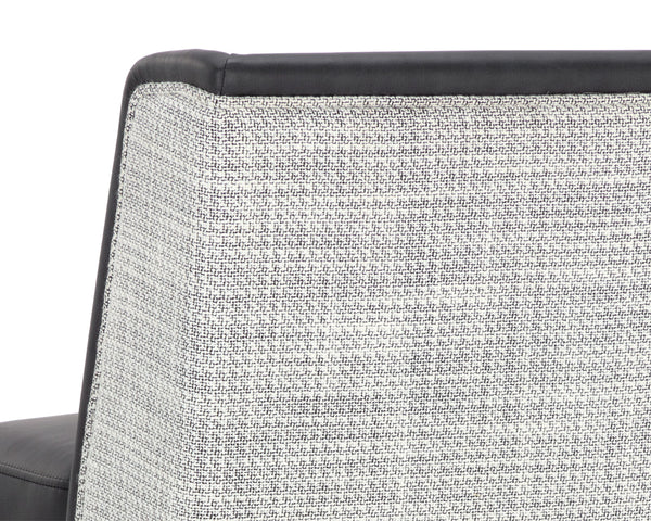 JOPLIN BARSTOOL - CANTINA BLACK / VERA WHITE PEPPER