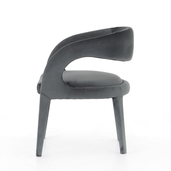 Hawkins Dining Chair-Charcoal Velvet