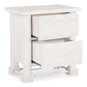 Moe's Clement Nightstand Whitewashed Mango Wood