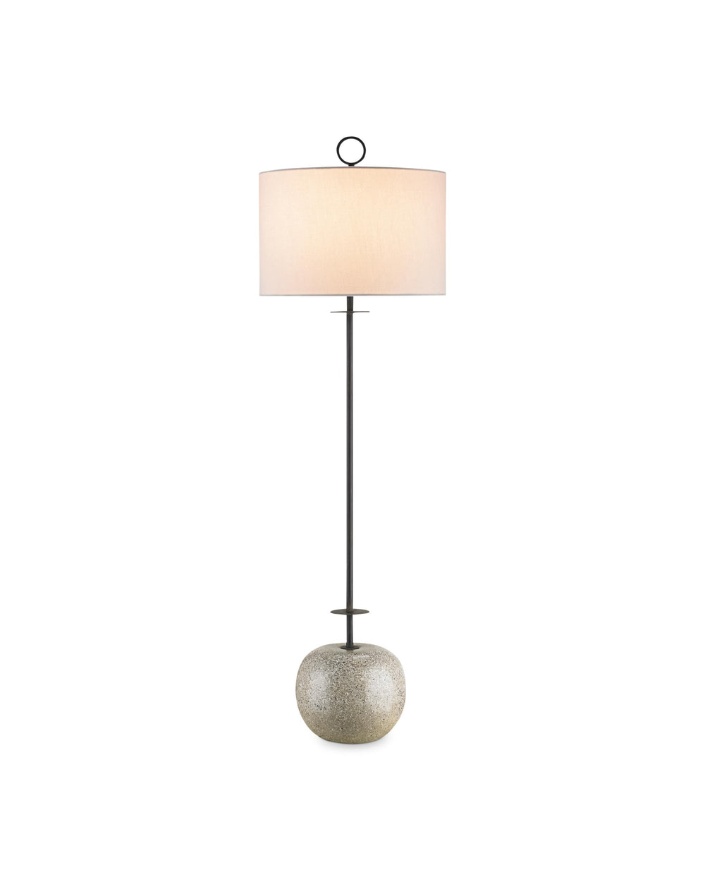 Atlas Console Lamp In Blacksmith & Polished Concrete