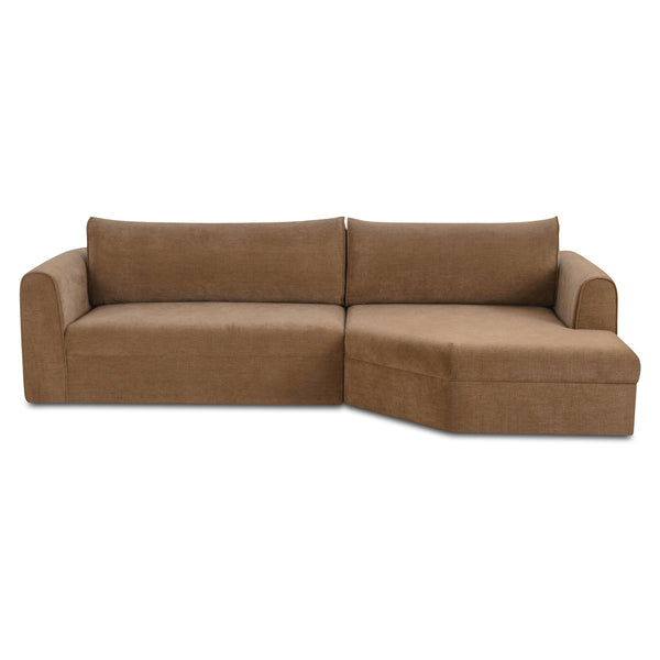 Madrid Right Sectional in Taupe Fabric