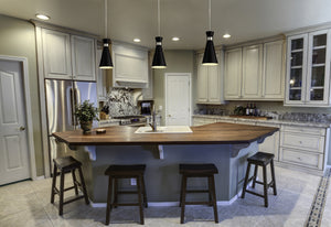 Soriano 1 Light Pendant in Matte Black + Brushed Nickel Finish