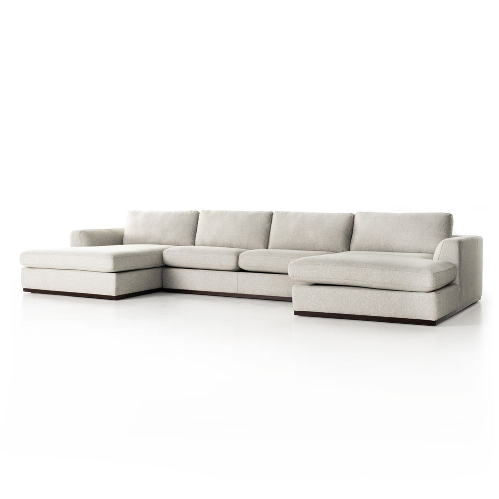 Colt 3-Piece U Sectional - Aldred Silver