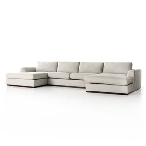 Colt 3-Piece U Sectional - Aldred Silver