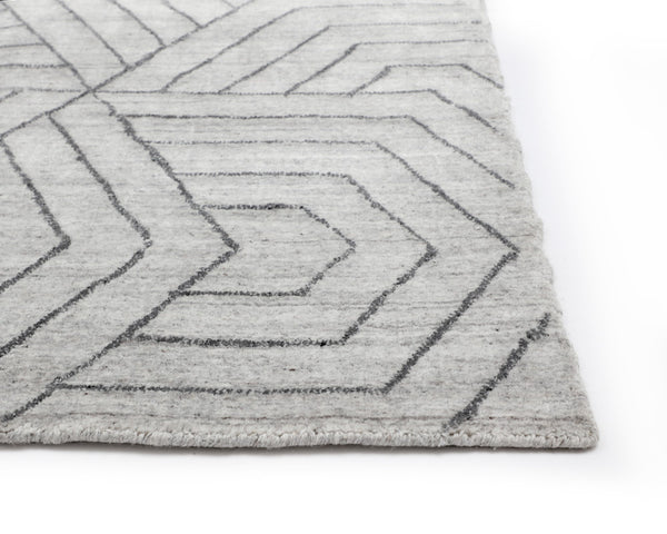 MAZEY HAND-LOOMED RUG - GREY - 9' X 12'