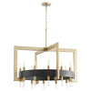 Archibald 24lt Chandelier in Noir / Aged Brass